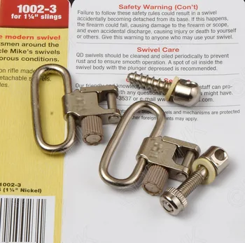 

Sparta All steel qd gun sling swivels with wood screw most stainless and bright metal bolt action rifles 1002-3 M1790