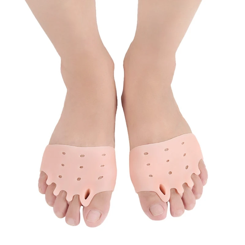 

2Pcs Toe Splint Bunion Corrector Separator Pain Relief Hallux Valgus Pedicure Toe Separator Correction Tool Set Foot Care Flesh