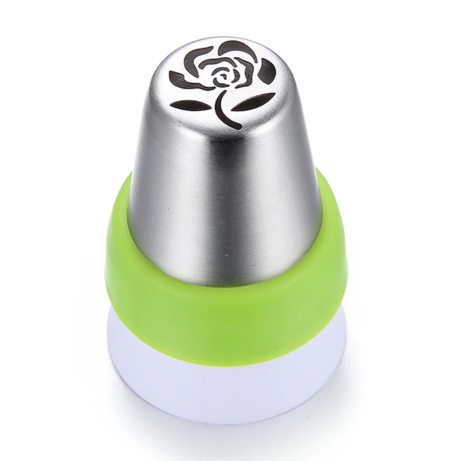 

2pcs/set Stainless Steel Rose-Printer Icing Piping Nozzles Pastry Nozzles Tips + 3-Hole Converter DIY Cream Cake Decorating Tool