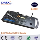 Best Price as low as $132.34 DHL Free shipping 240 Channels 2.4G Wireless DMX controller console, wifi dmx wireless controlled, dmx tranciever receiver