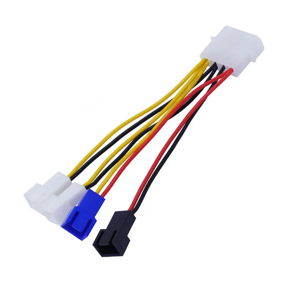 

New Arrial 4 in 1 Computer Cooling Fan Power Cable CPU PC Cooler Wire Adapter Connector