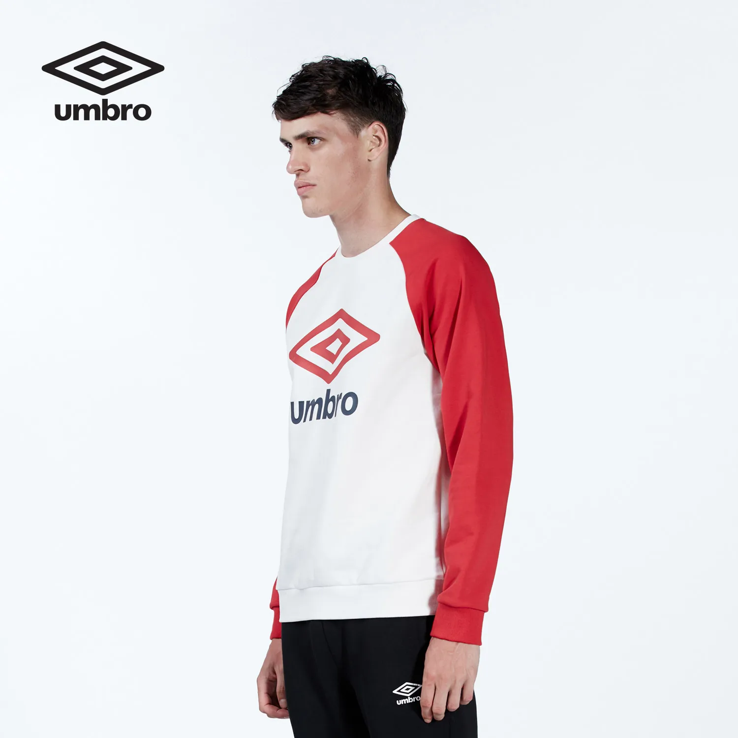 Umbro Мужская Новая Спортивная водолазка флисовая одежда для спорта куртки для бега без кепки одежда спортивные свитера UV183AP2419