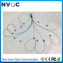 MPO гнездо до 12 ядер жгут волокна косички, потери вставки: 0.35dB, SM, SX, 0,9 мм, 50 см длина, LC/UPC вентилятор из косички