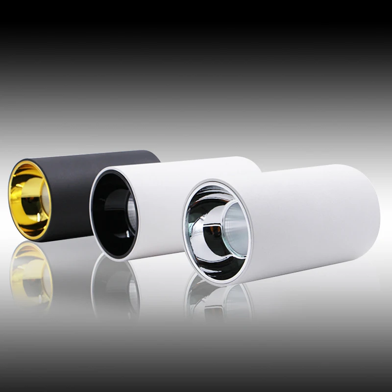 

New Item Modern Style Cylinder Aluminum Housing LED Ceiling Spot Light, Ceiling Down Light LED Black and White Color 5,10,15W