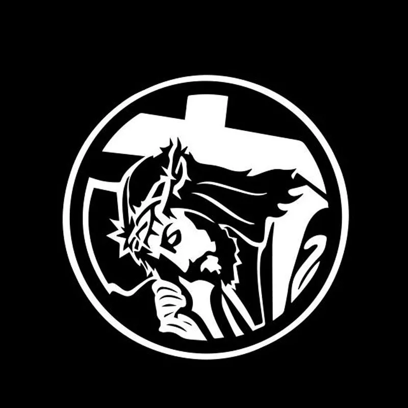 

12*12CM Jesus Christ God Cross Window Decoration Vinyl Decal Car Sticker Accessories C4-0944