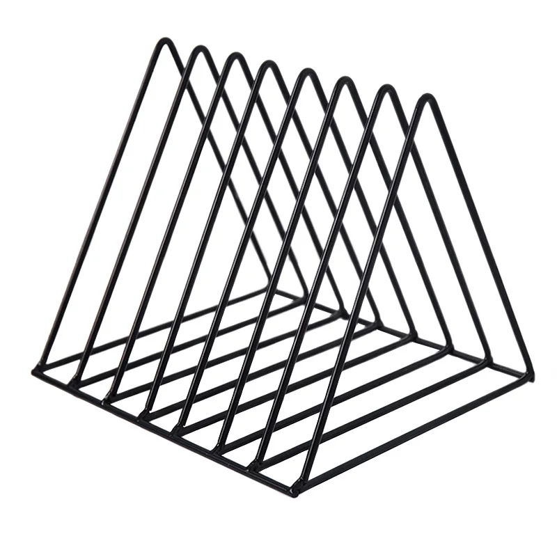 حديثا الحديد رف الفن سطح المكتب تخزين الرف مجلة المنظم حامل كتب مكتب ديكور المنزل TE889