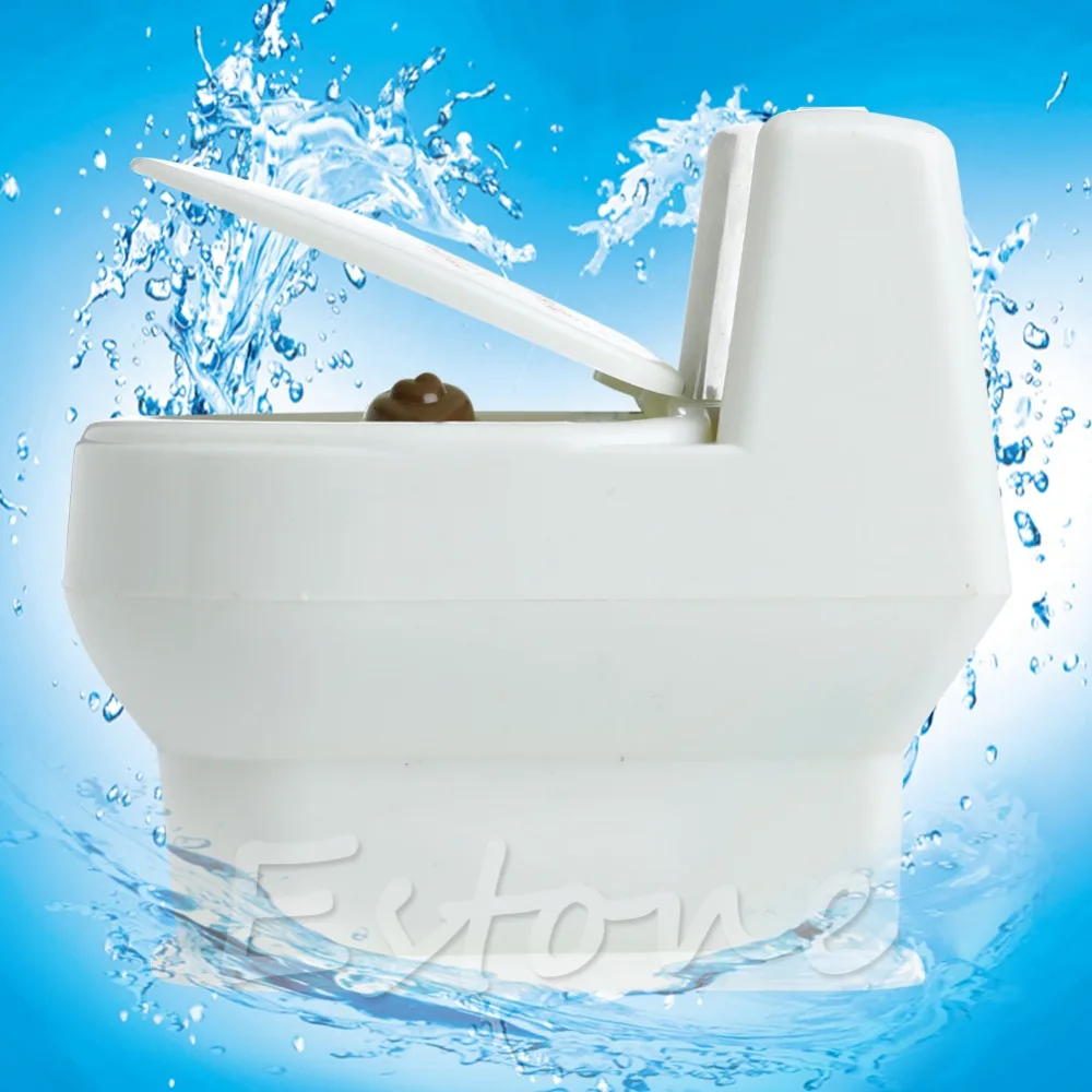 

Mini Toilet Bowl Interesting Funny Supernatural Water Gun Toy For Kids Children