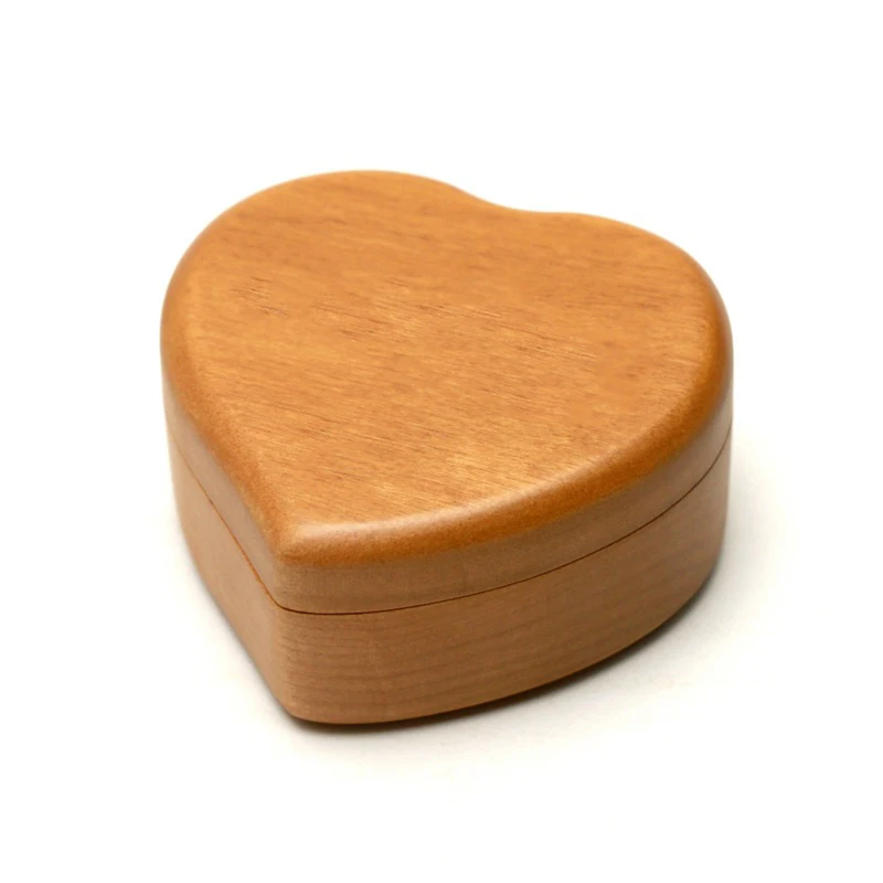 

Heart Shape High Quality Musical Boxes Wooden Music Box Wood Crafts Retro Birthday Gift Vintage Home Decoration Accessories