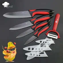 Myvit Marca Cuchillo de Cocina de Cerámica 3 “4” 5 “6” pulgadas + peeler Hoja Negro cuchillo de Pelado de Frutas Hortalizas Cuchillo de Cocina Cuchillos De Cerámica