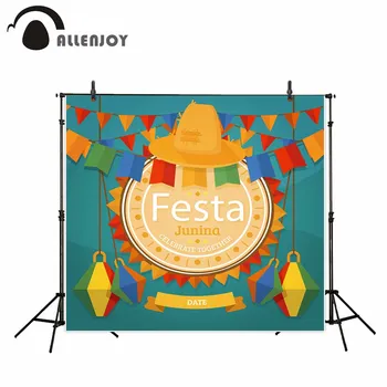 

Allenjoy photography FESTA JUNINA colorful banners decoration backdrop Backgrounds Backgrounds for photographing kids