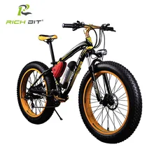 RichBit New 36V 350W Fat Tire Ebike With 10.4AH Lithium Battery Electric Bicycle 26 Inch Snow 21 Speed Mountain Electric Bike
