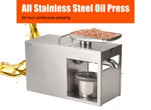 XEOLEO Oil presser Olive Oil press machine Stainless steel Cold and Hot press Oil machine use for Peanut/Walnut/Flax seed 1500W