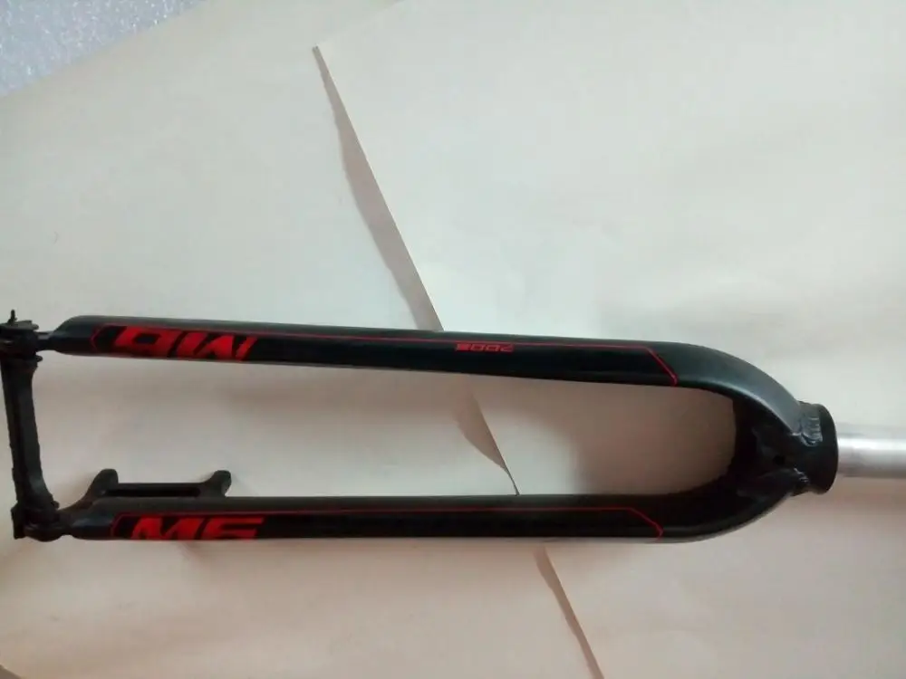 M6 matte black red Mosso M6 M5E M5EV M3 дорожный MTB Горный для дисковых и V тормозных вилок 2" 27,5" 2" велосипед Передняя жесткая вилка Обновление от FK26-MD2 MD5 - Цвет: M6 matte black red