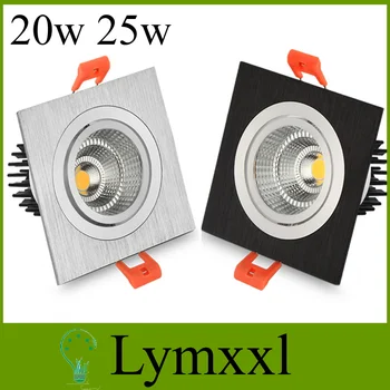 

White shell Recessed Led Downlights 20w 25w Dimmable Led Fixture Ceiling Spot Lights iLamp ndoor CRI85 AC110-240V + Led Driver