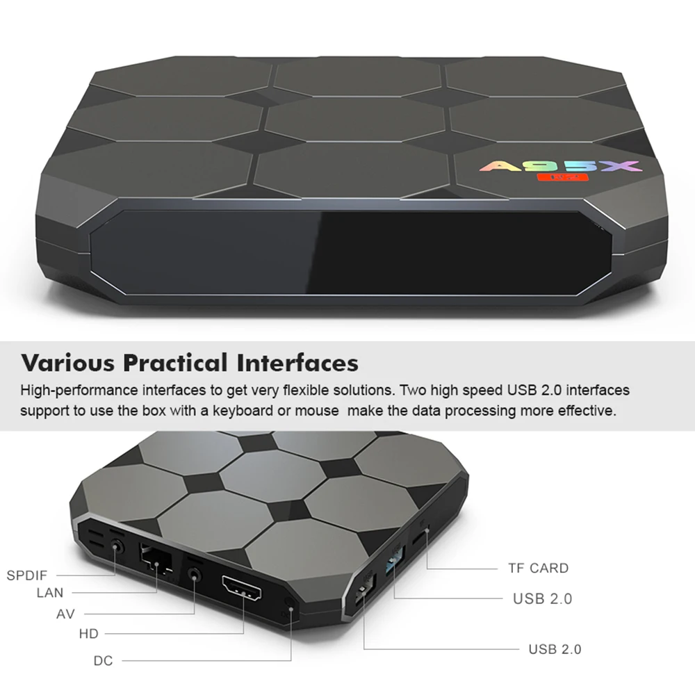 A95X R2 Amlogic S905W четырехъядерный Смарт Android 7 1 TV Box 2 Гб RAM 16 ROM 4G WiFi 100 м LAN Мини ПК H.265 HDR10 HD