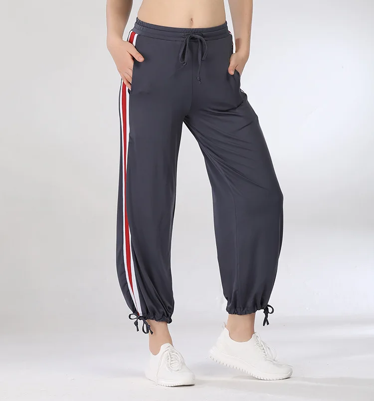 Женские тренировочные брюки, свободная спортивная одежда, быстросохнущие для бега, танцев, тренировок, модные брюки