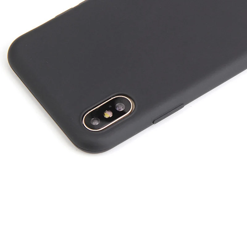 ТПУ карамельного цвета силиконовый матовый чехол для iPhone 7 8 Plus 6 6s X Мягкая задняя