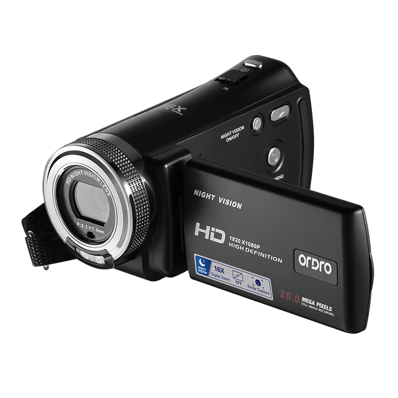 

Ordro HDV-V12 16X Digital Zoom CMOS Sensor 3.0 Inch LCD 1080P HD Recording Video Camera Support Night Vision