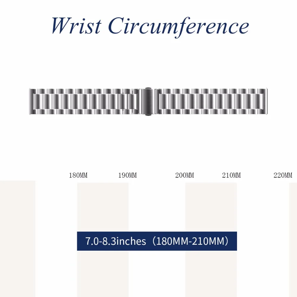 Edelstahl-Strap-f-r-Samsung-Galaxy-Uhr-42mm-46mm-Band-mit-20mm-22mm-Breite-Armband-Metall