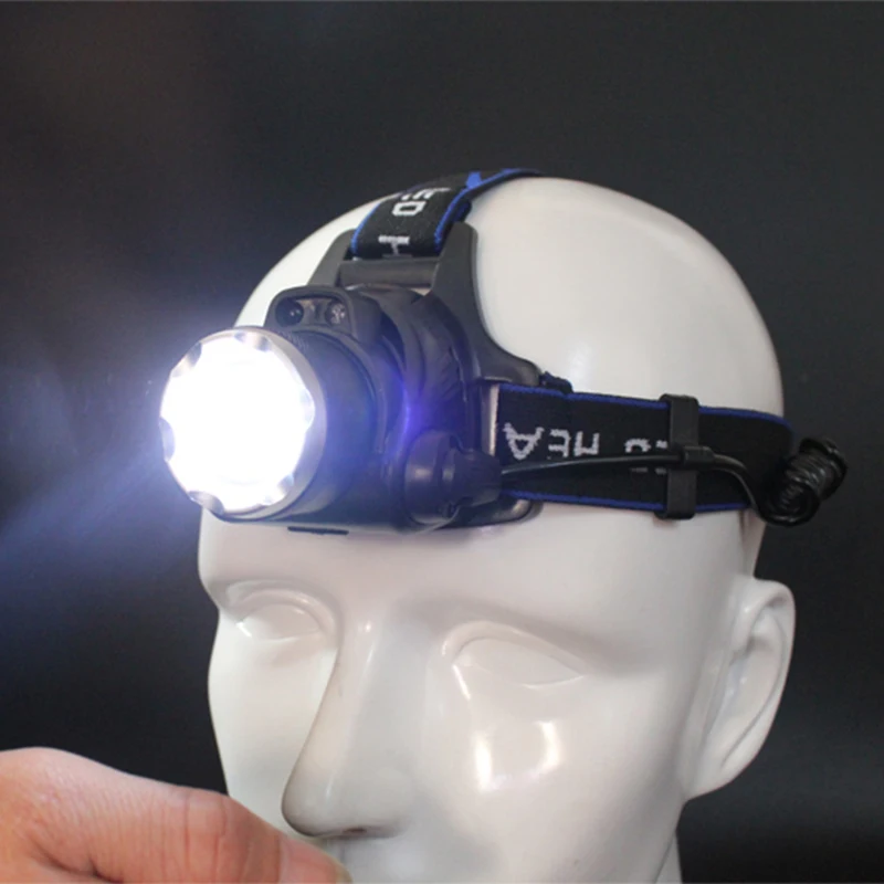 LED Headlight 5000lm T6/L2 led headlamp zoom head flashlight adjustable headlamp Optional accessorie 18650 battery front light
