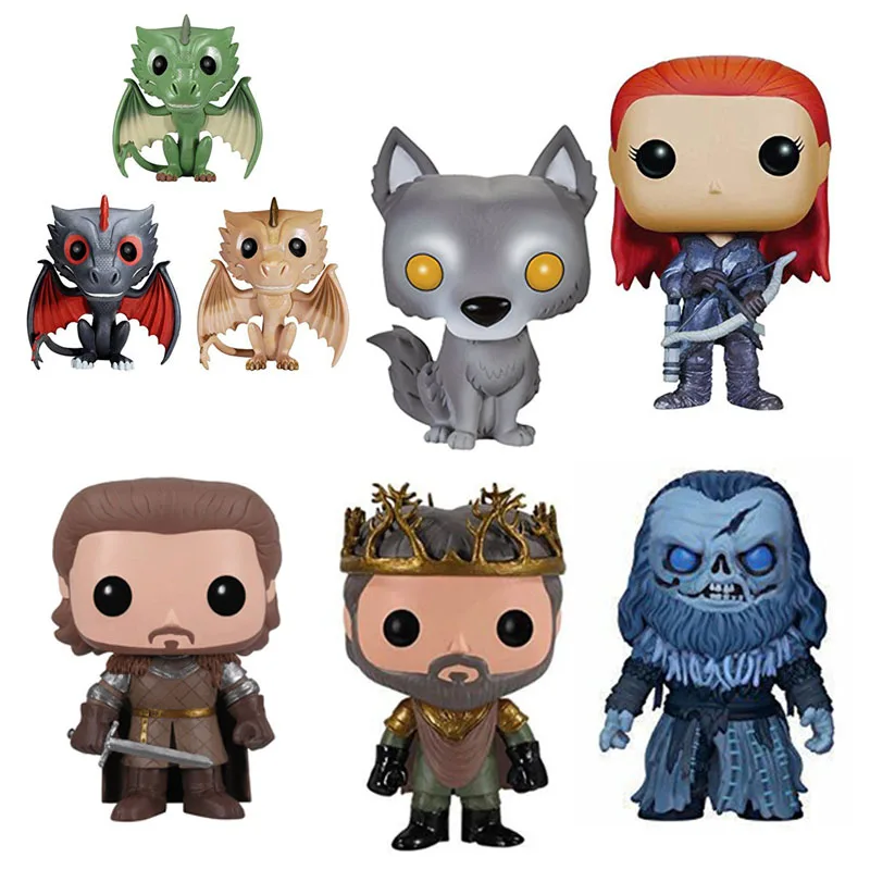 

Game Of Thrones Giant Wight Drogon Rhaegal Viserion Renly Baratheon Vinyl Figure Model Toys Decoration Gift For Children