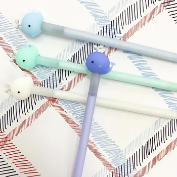 

2PCS Lovely Whale Gel Pen School Office Supply Student Stationery Writing Signing Tool Black Ink 0.38mm