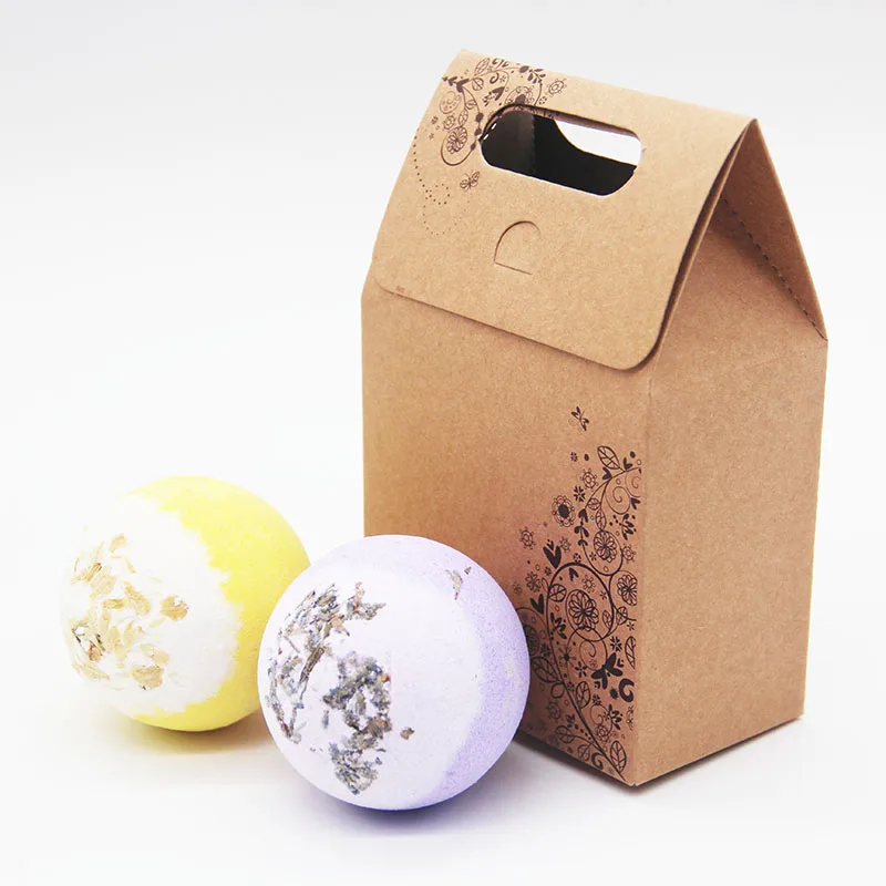 Tsing 120g Bath Bomb Lavender Jasmine Bubble Bath Bomb Handmade SPA Gift Set Stress Relief Natural 2