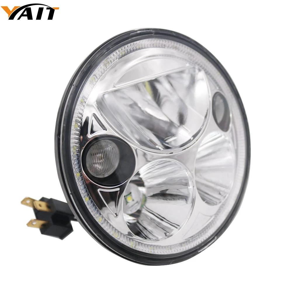 

Yait 5-3/4 5.75 inch LED Headlight for Harley Davidson Dyna Softail Sportster Wide Glide Iron 883 Street Bob Low Rider Headlamp