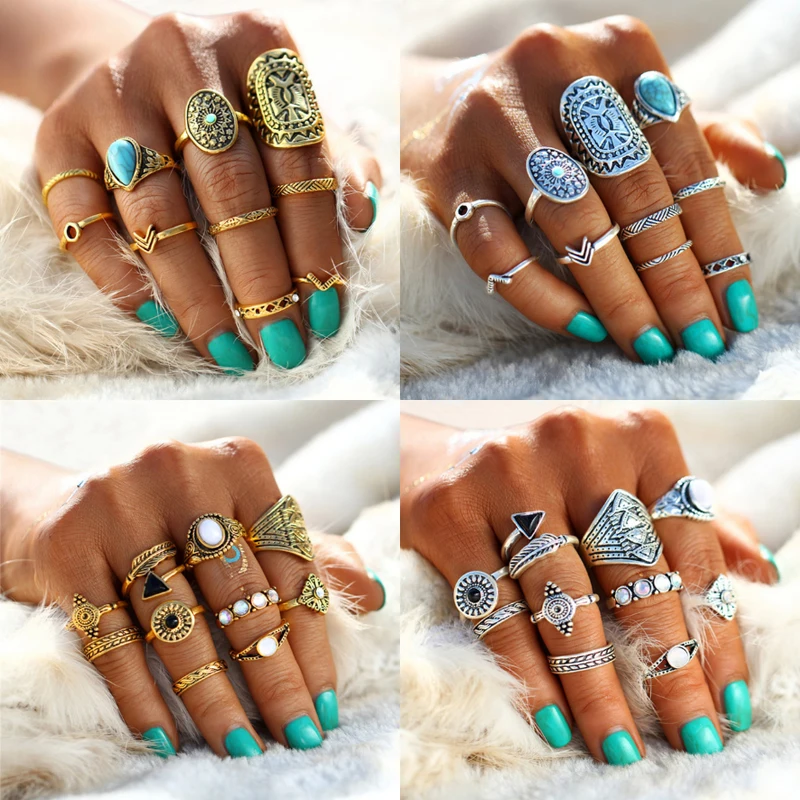 17MILE-Bohemian-Crystal-Flower-Knuckle-Rings-Set-For-Women-Vintage-Geometric-Ring-Handmade-Female-Fashion-Jewelry (1)