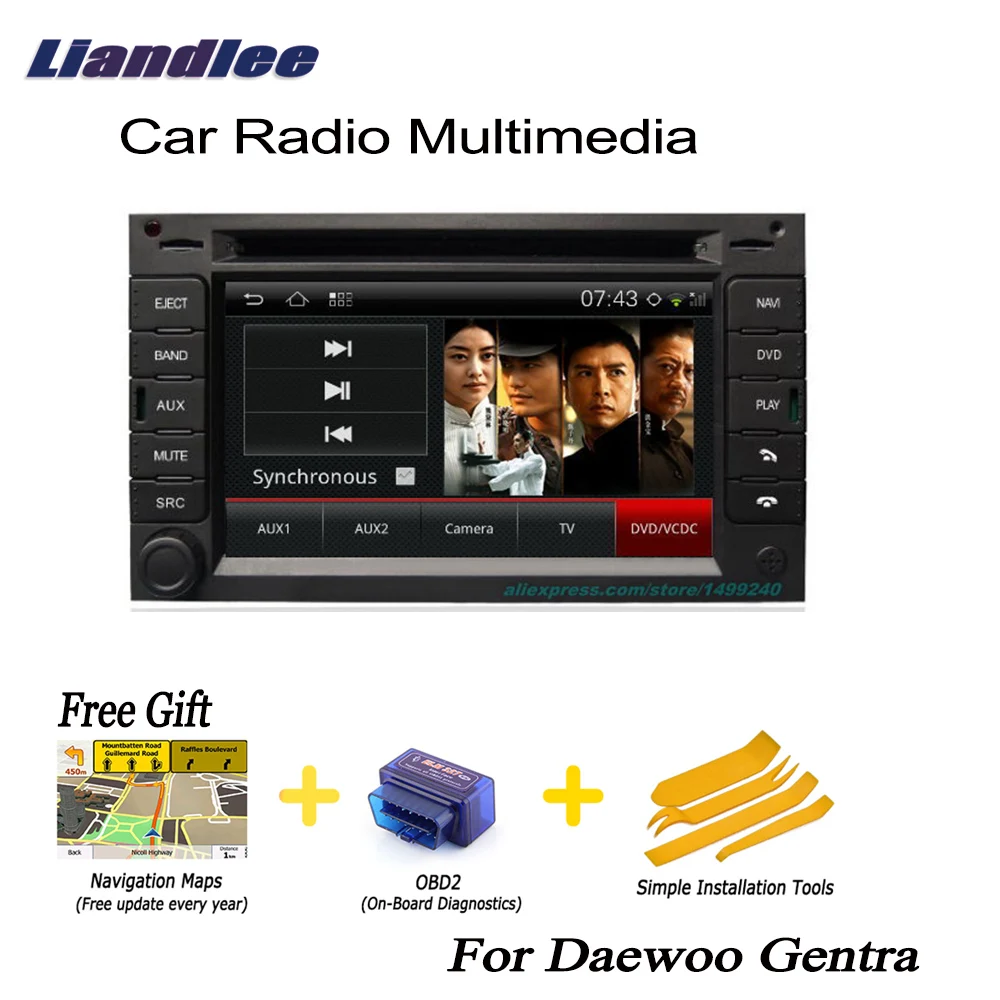 Liandlee автомобилей Android для Daewoo Gentra 2002 ~ 2008 радио gps Navi Nav Карты CD DVD проигрыватель аудио ТВ HD экран Media OBD2