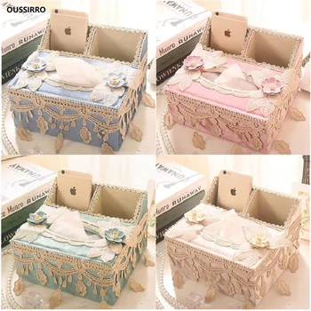 

OUSSIRRO NEW Tissue Box Multi functional Napkin Holder Non-Woven fabric Remote Controller Storage Box Desk Organizer