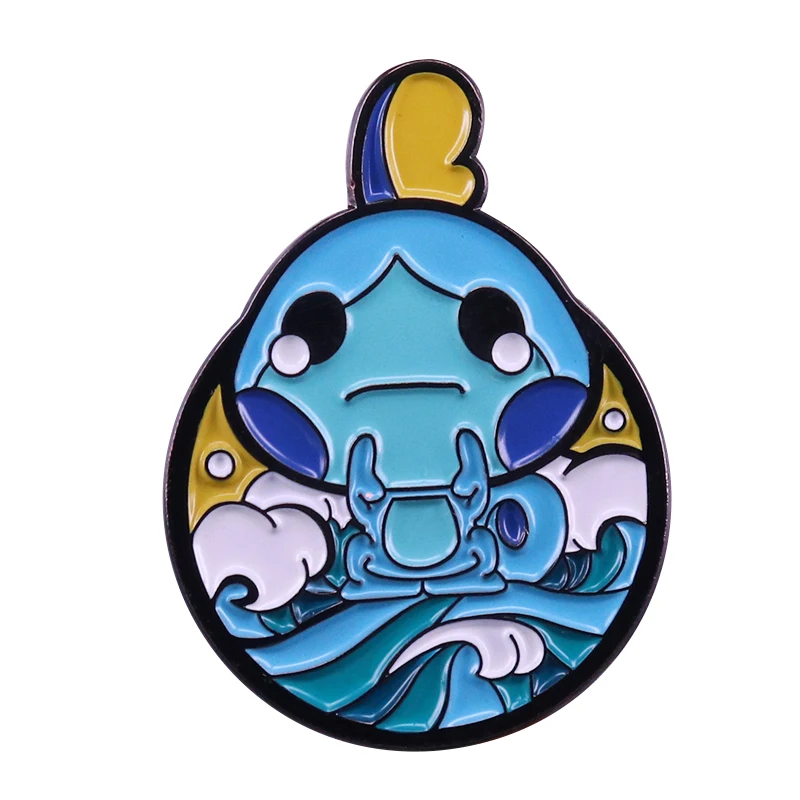 

Sobble hard enamel pin Pokemon go game brooch novelty party favors