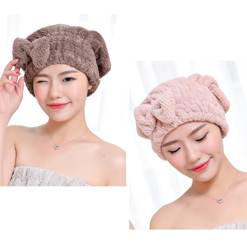 XC USHIO Soft Bath Towel With Pocket Pineapple Lattice Style Christmas Gift Towel Set Hair Drying Cap Hat Head Towel Spa Towel