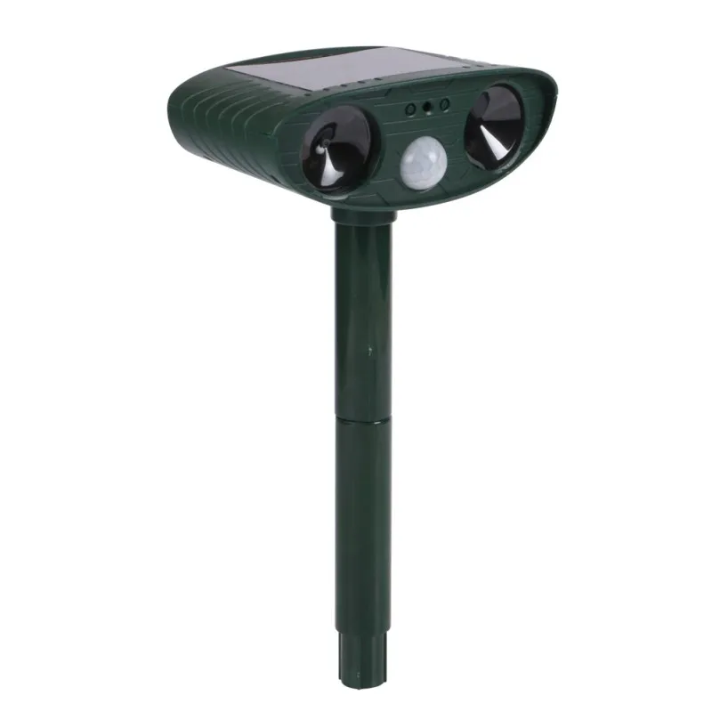 

Dog Cat Durable Repellent Repeller Ultrasonic Solar Powered Motion Activated Fox Raccoon Rat Squirrel Animal Pest Repellent
