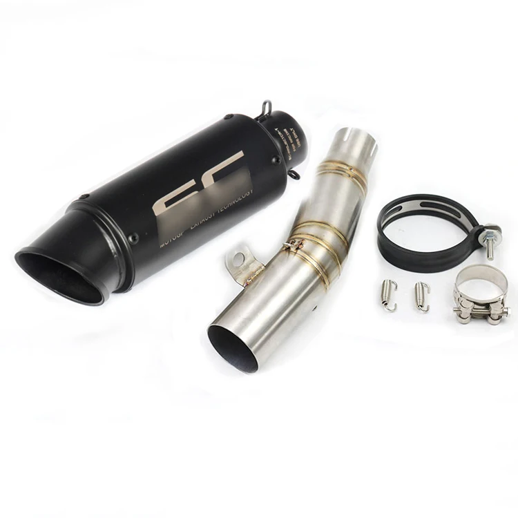 Motorcycle Exhaust YZF-R6 Escape Mid Connect Link Tube Pipe Exhaust System for Yamaha YZF R6 2006 - Цвет: Set H