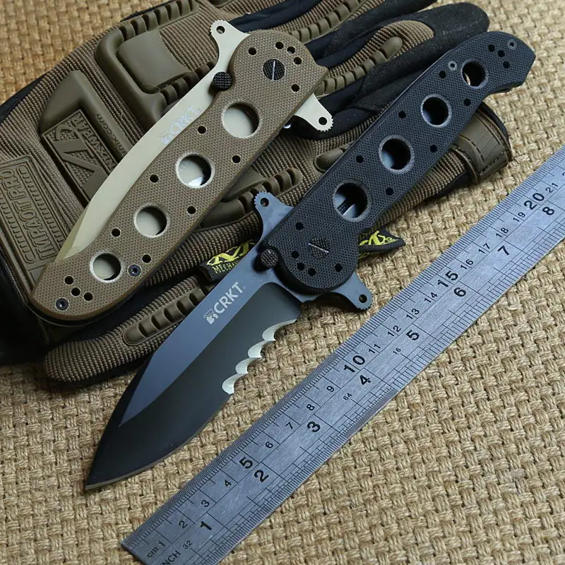 DICORIA M16 ball bearing folding knife 8Cr13MoV blade G10 handle