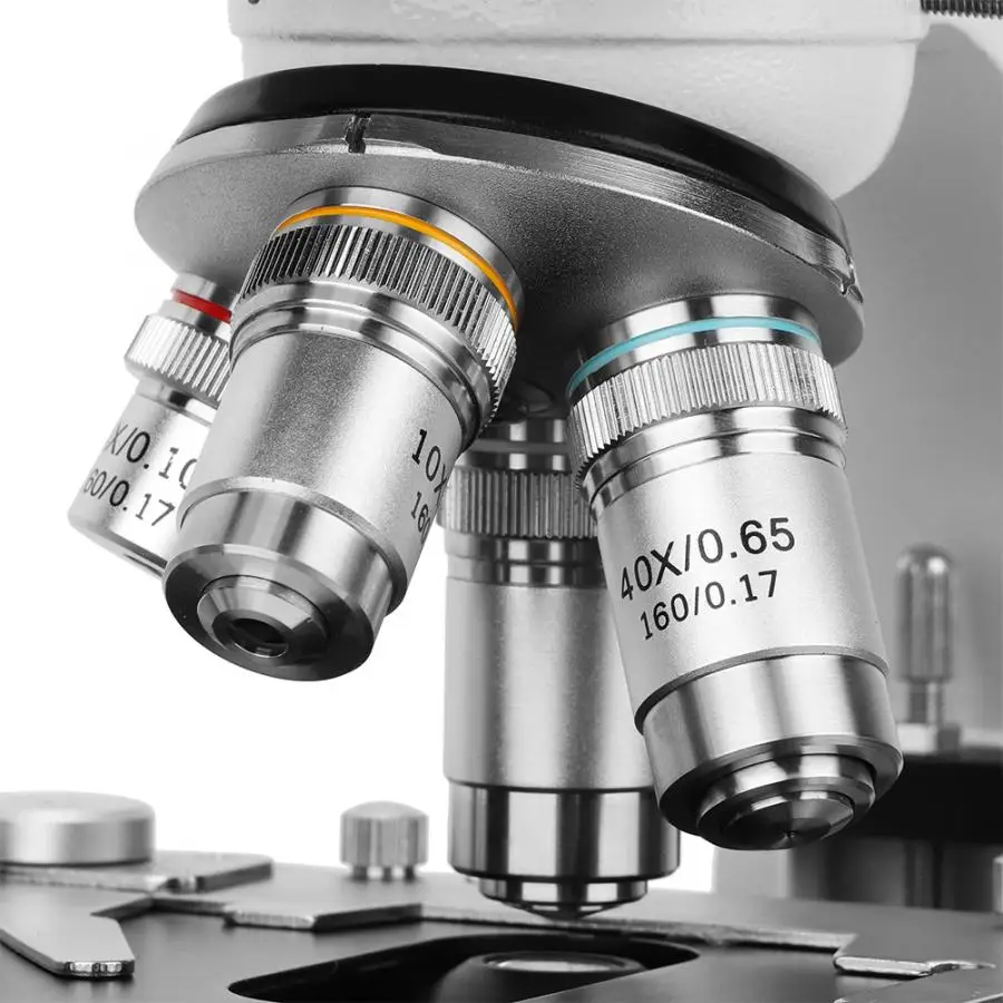 Монокуляр составной Микроскоп соединение монокулярный микроскоп 40X-1600X Abbe 2-Слои стерео микроскоп