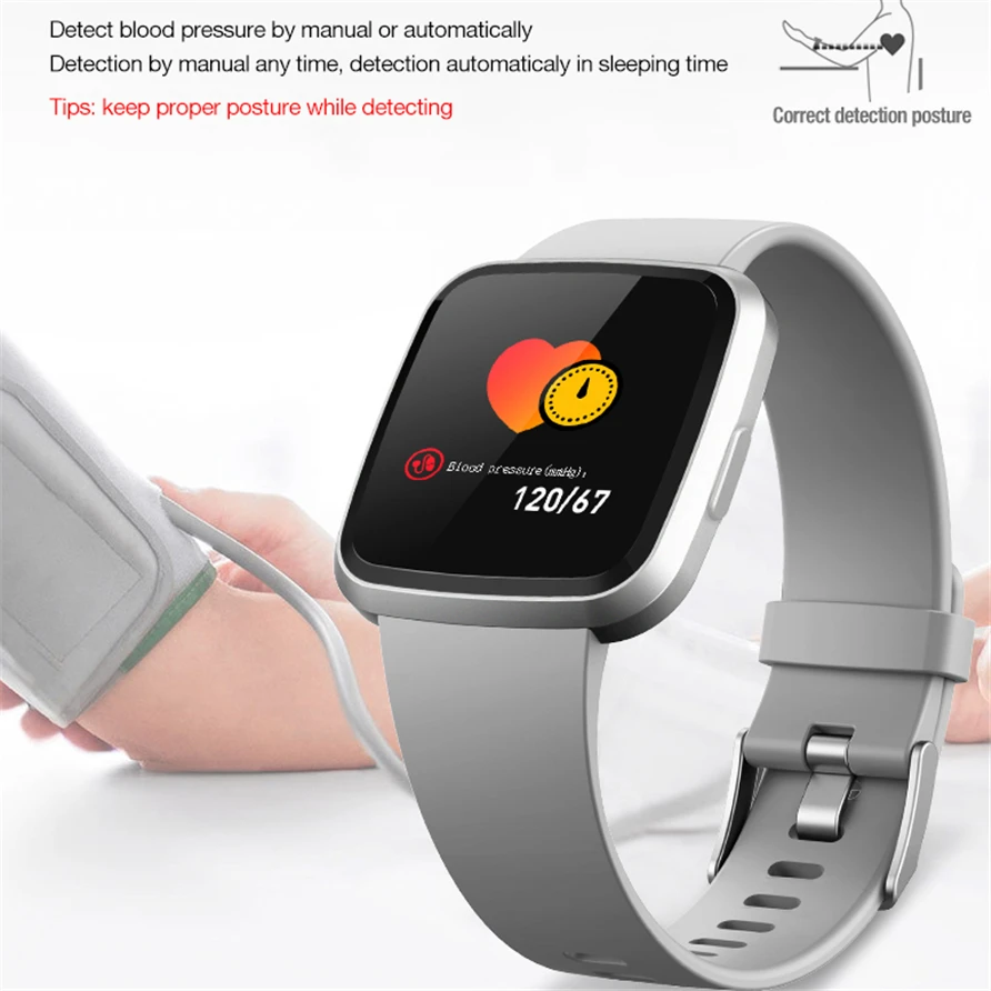 Смарт-часы V12 Браслет фитнес-трекер SmartBand водонепроницаемый браслет монитор сердечного ритма спортивный трекер Smartwatch