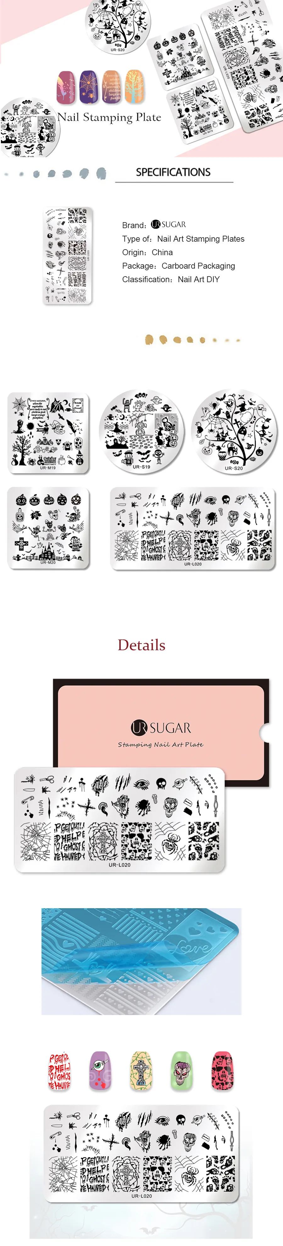 Halloween Nail Stamping Plates