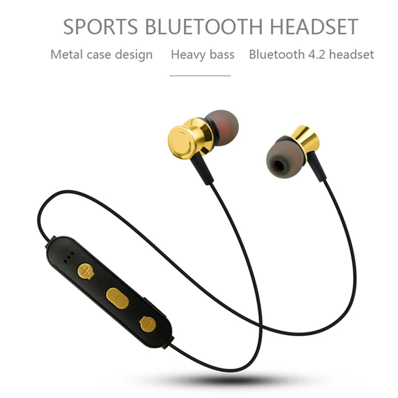 Joyone модная Беспроводная гарнитура Bluetooth наушники с шейным ремешком спортивные 4 2