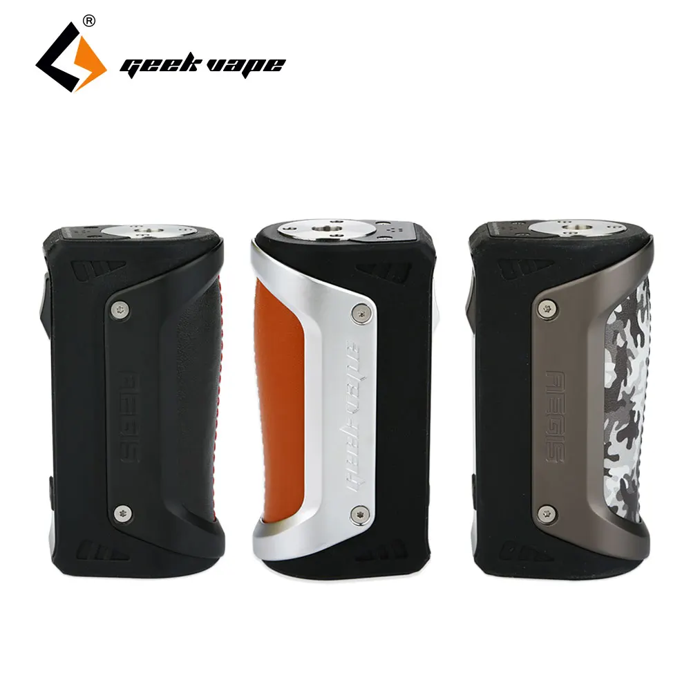 

Original 100W GeekVape Aegis TC Box MOD IP67 Grade the Most Robust Vape Mod 18650/26650 Battery for E Cig Atomizer no Battery
