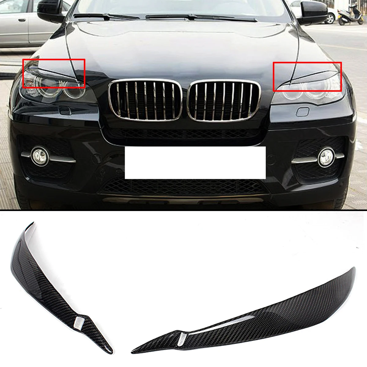 Car Headlights Eyebrows Eyelids Trim Strips For Toyota Corolla Hatchback Corolla Sport 2019 Headlights Eyebrows Access I.529529117
