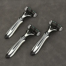 Профессиональная бритва, бритва для мужчин, 3 шт./партия, 6 лезвий, Бритва для мужчин, для индивидуального бритья, нержавеющая сталь, безопасные бритвенные лезвия DORCO