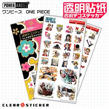 

10sets/pack Anime ONE PIECE Luffy Cartoon Stickers Mobile Phone Book Transparent Sticker Toy for children