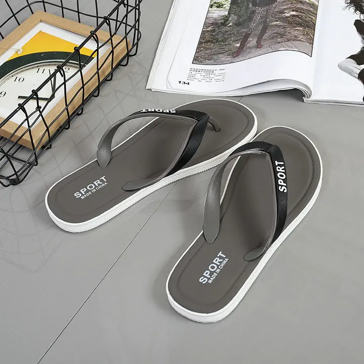 Flip-flops Beach Slim Sandal Shoes For Women Men Thick Sole Comfort Bath Outdoor Summer Proof Slippers (11)