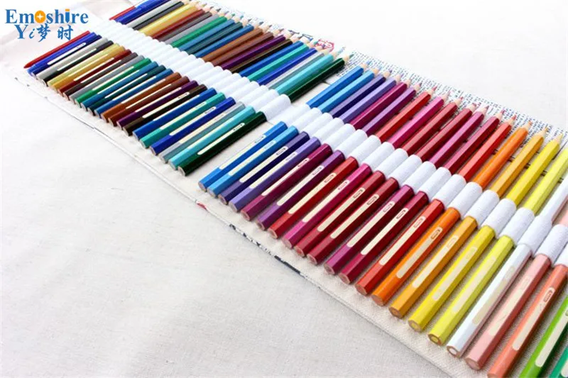 Emoshire English canvas color lead painting roller blind men and women pupils pencil pencil case pencil case Meng (11)