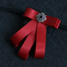 Мужской галстук-бабочка для вечерние костюм торжественная рубашка воротник галстук-бабочка в британском стиле форма Для женщин двойные ленты банты шеи галстук-бабочка