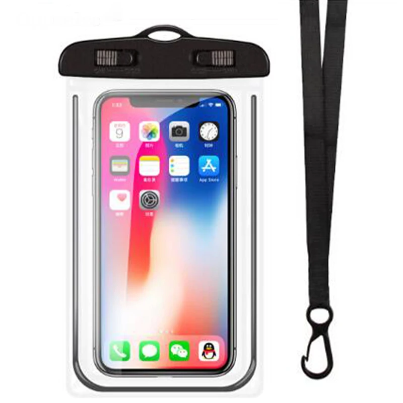 

For Xiaomi Waterproof Bag Diving Rafting Sealed Mobile Phone Bag For Samsung Swim Pouch Cases Cover For IPhone 7 Case For Huawei