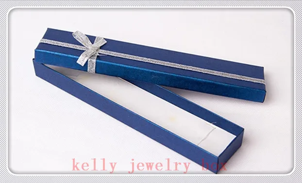 Whole 48pcs Lot 20x4x2cm Dark Blue Bowknot Jewelry Box Cute Whole 48pcs Lot 20x4x2cm Dark Blue Bowknot Jewelry Box Cute Bracelet Necklace Gift Display Packaging Bo In