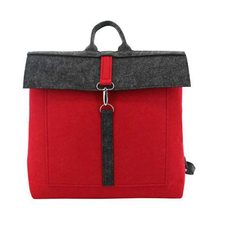 

Felt backpack travel knapsack School bag Handmade fashion bags Light Eco Backpack C016